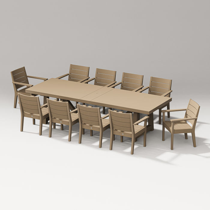 Latitude 11-piece A-frame Table Dining Set