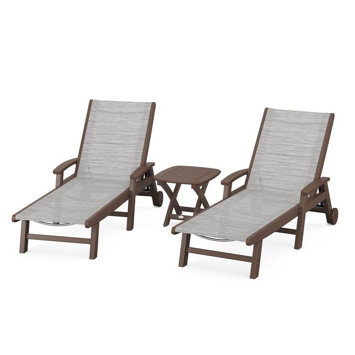 Coastal 3-Piece Wheeled Chaise Set