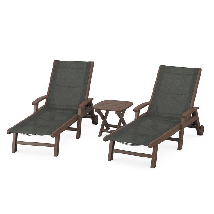 Coastal 3-Piece Wheeled Chaise Set