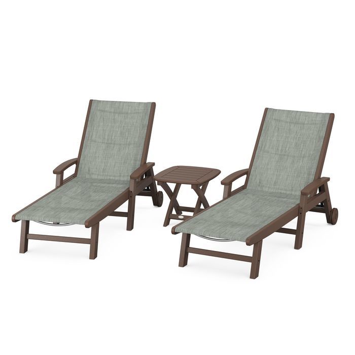 Coastal 3-Piece Wheeled Chaise Set