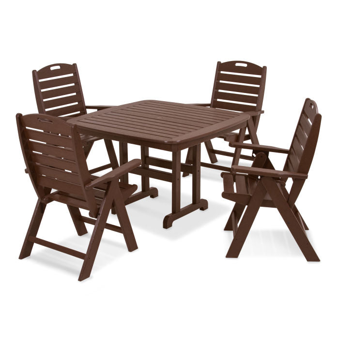 Nautical Highback Chair 5-Piece Dining Set