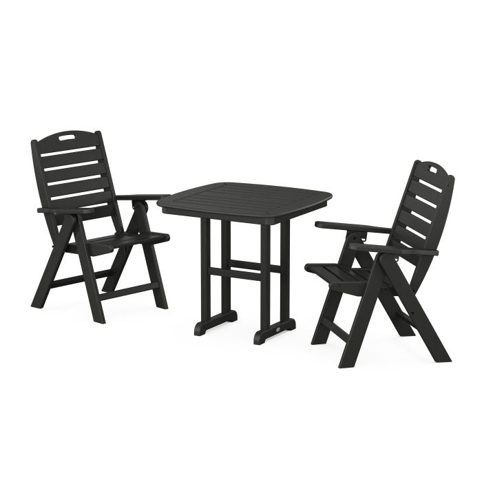 Nautical Highback Chair 3 Piece Dining Set Skylar s Home Patio