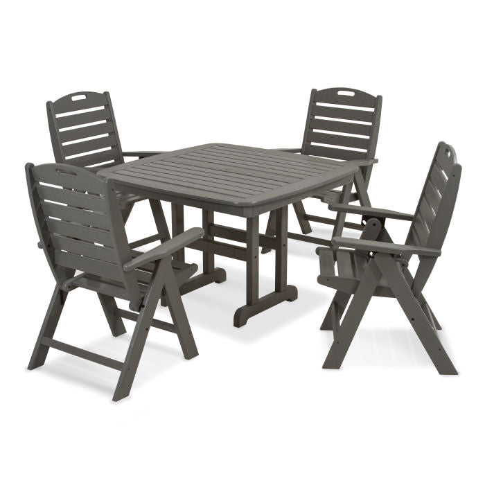 Nautical Highback Chair 5-Piece Dining Set