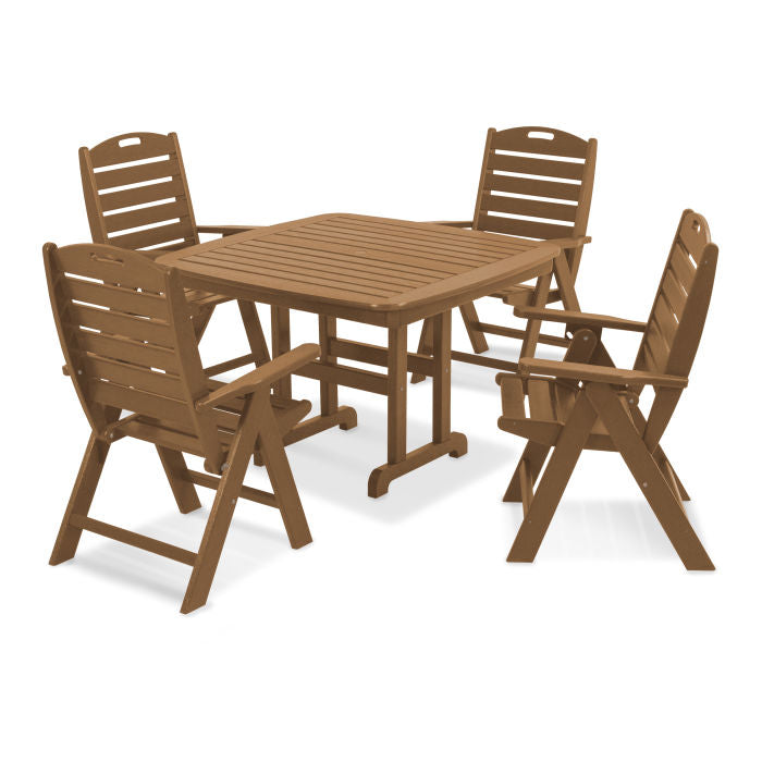 Nautical Highback Chair 5-Piece Dining Set