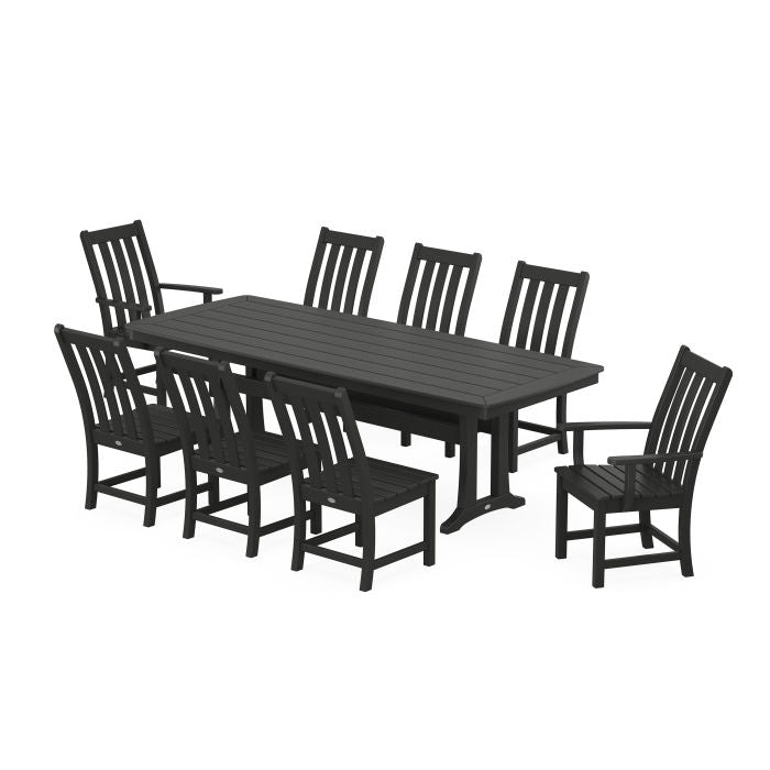 Vineyard 9-Piece Dining Set with Trestle Legs