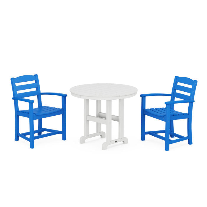 La Casa Café 3-Piece Round Dining Set