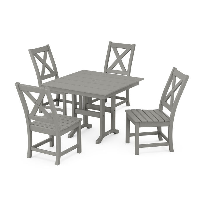 Braxton Side Chair 5-Piece Farmhouse Dining Set