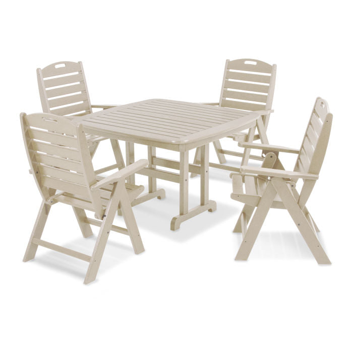 Nautical Highback Chair 5-Piece Dining Set